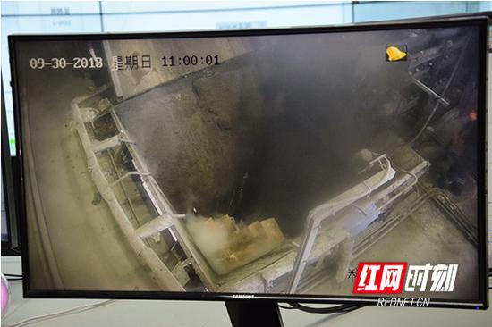 从监控视频看到的无害化处理过程。